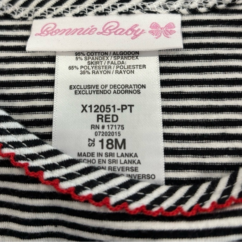 NWT Bonnie Jean Baby Red Plaid Holiday Dress Size 18 Months - Picture 5 of 5